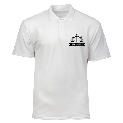 Cotton Polo Shirt: Law and Order Pocket