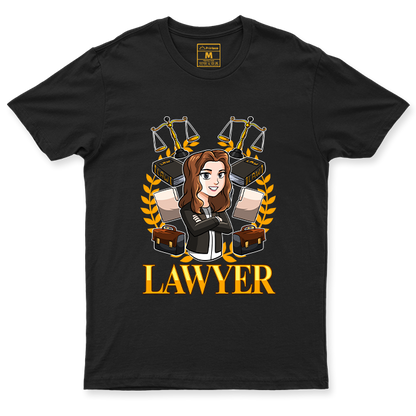 C. Spandex Shirt: Lawyer Female