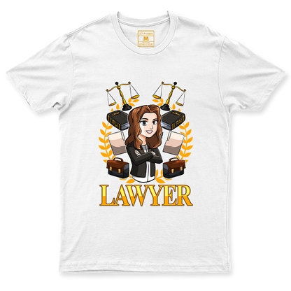 C. Spandex Shirt: Lawyer Female