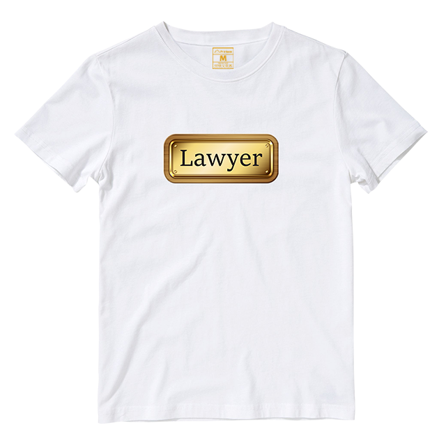 Cotton Shirt: Lawyer Nameplate