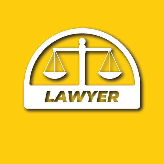 Vehicle Sticker: Lawyer Scale