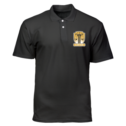 Cotton Polo Shirt: Lawyer Shield Badge Pocket