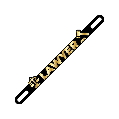 Car Plate Badge: Lawyer