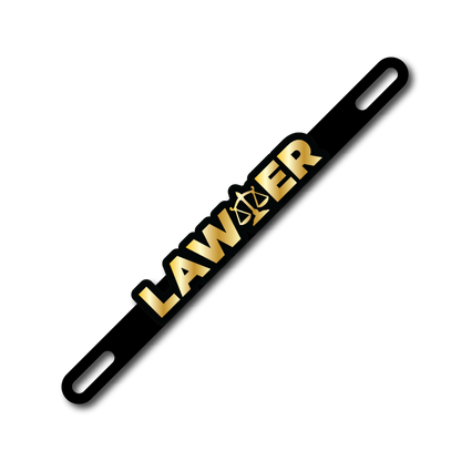 Car Plate Badge: Lawyer Version 2