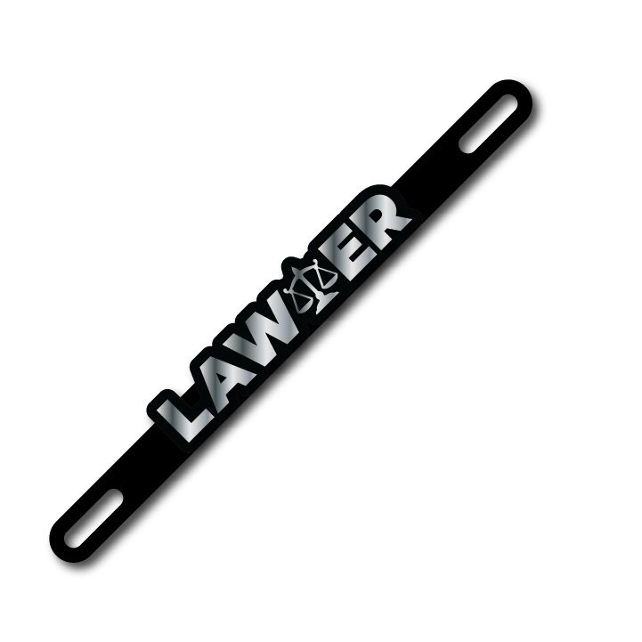 Car Plate Badge: Lawyer Version 2