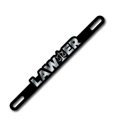Car Plate Badge: Lawyer Version 2