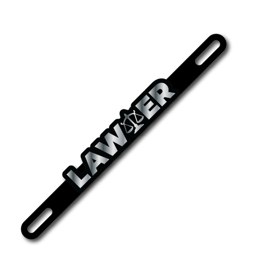 Car Plate Badge: Lawyer Version 2