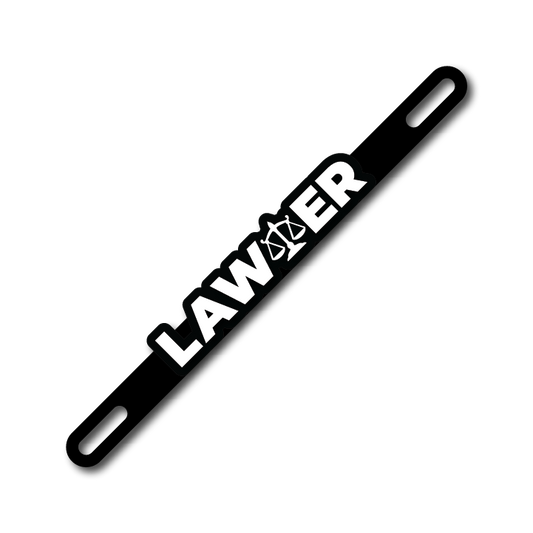 Car Plate Badge: Lawyer Version 2