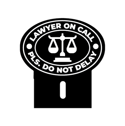 Acrylic Car Emblem: Lawyer Ver. 1