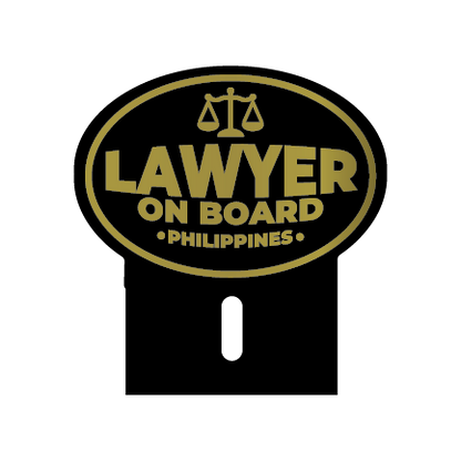 Acrylic Car Emblem: Lawyer Ver. 3