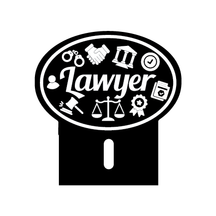 Acrylic Car Emblem: Lawyer Ver. 2