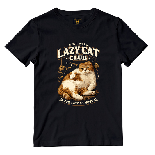 Cotton Shirt: Lazy Cat