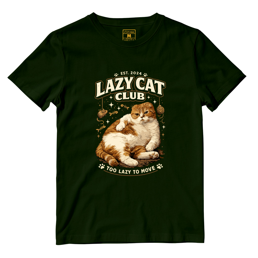 Cotton Shirt: Lazy Cat