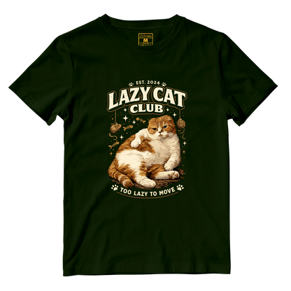 Cotton Shirt: Lazy Cat