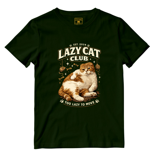 Cotton Shirt: Lazy Cat