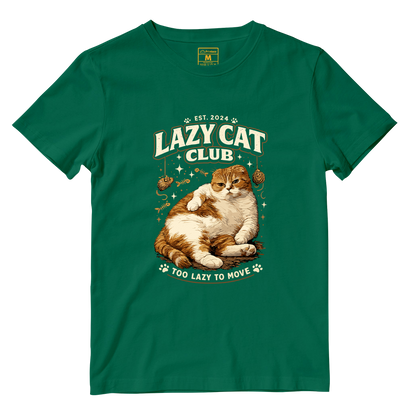 Cotton Shirt: Lazy Cat