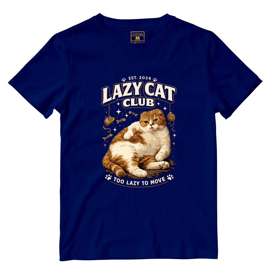 Cotton Shirt: Lazy Cat