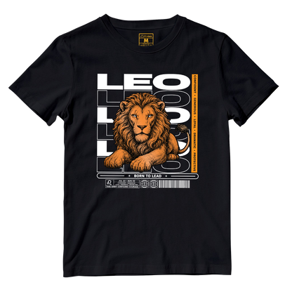Cotton Shirt: Leo Born To Lead