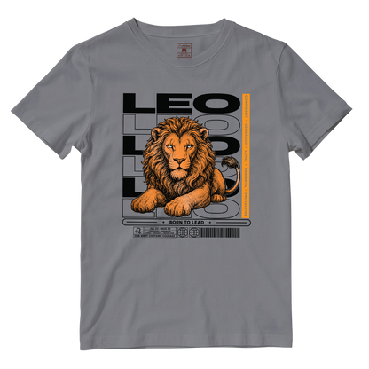 Cotton Shirt: Leo Born To Lead