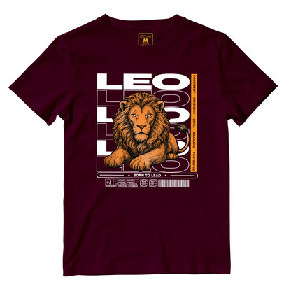 Cotton Shirt: Leo Born To Lead
