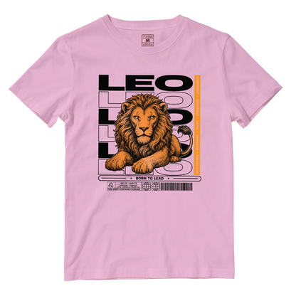 Cotton Shirt: Leo Born To Lead