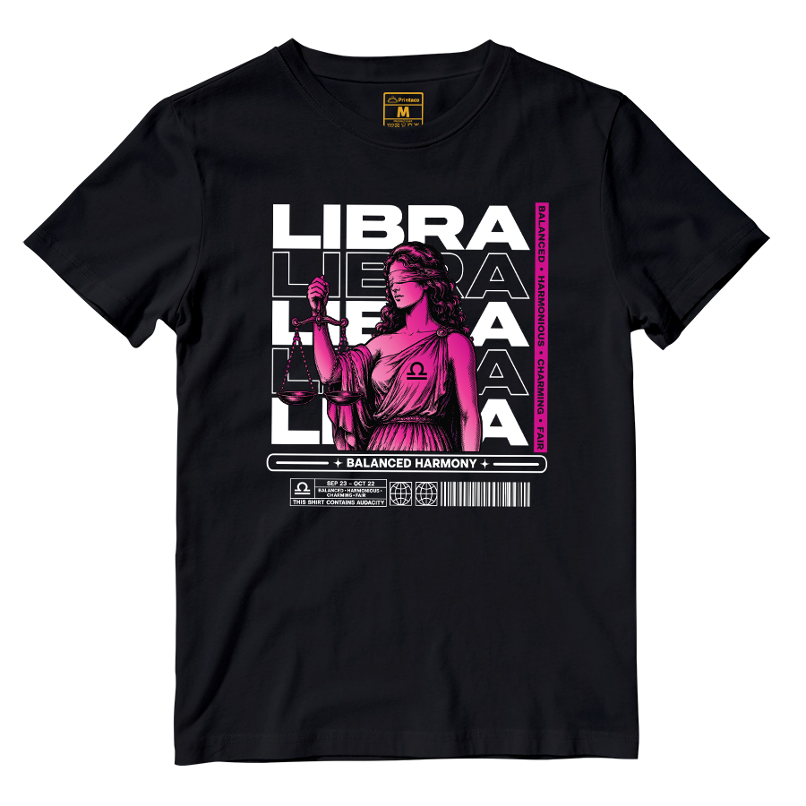 Cotton Shirt: Libra Balance Harmony