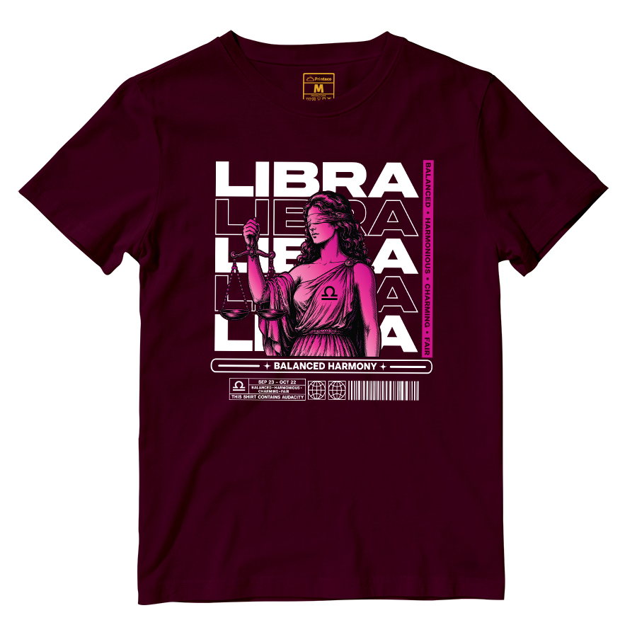 Cotton Shirt: Libra Balance Harmony