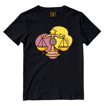 Cotton Shirt: Libra Cartoon