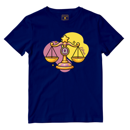 Cotton Shirt: Libra Cartoon