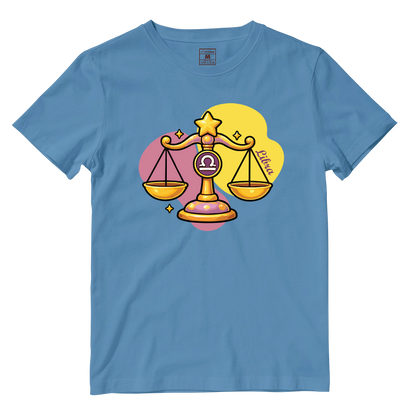 Cotton Shirt: Libra Cartoon