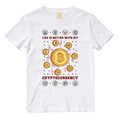 Cotton Shirt: Life Better Crypto