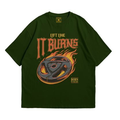 Premium Oversized Cotton Shirt: Lift Like It Burns