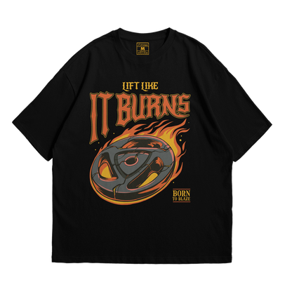 Premium Oversized Cotton Shirt: Lift Like It Burns