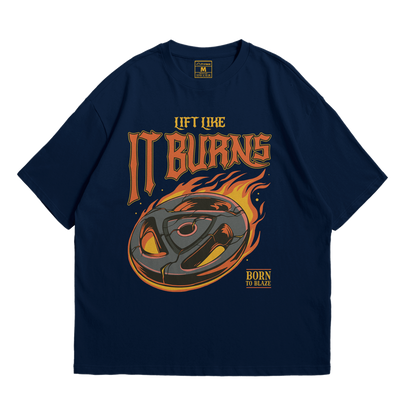 Premium Oversized Cotton Shirt: Lift Like It Burns