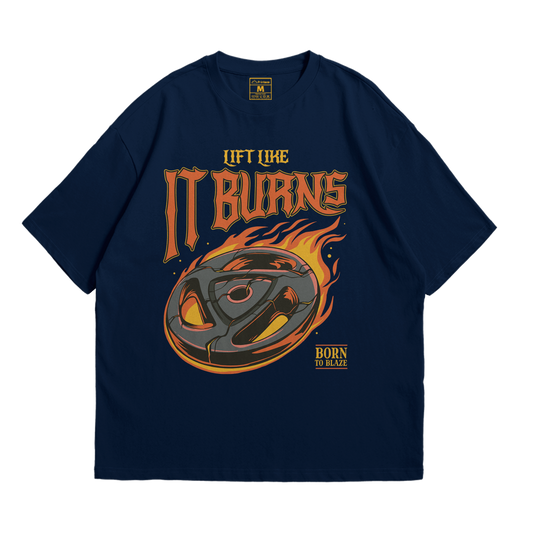 Premium Oversized Cotton Shirt: Lift Like It Burns