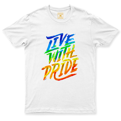 C.Spandex Shirt: Brush Strokes Pride