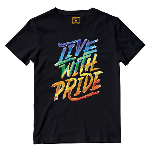 Cotton Shirt: Brush Strokes Pride