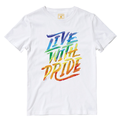 Cotton Shirt: Brush Strokes Pride