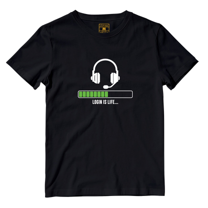 Cotton Shirt: Login is life...