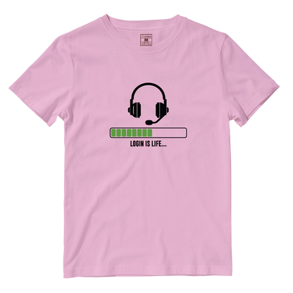 Cotton Shirt: Login is life...