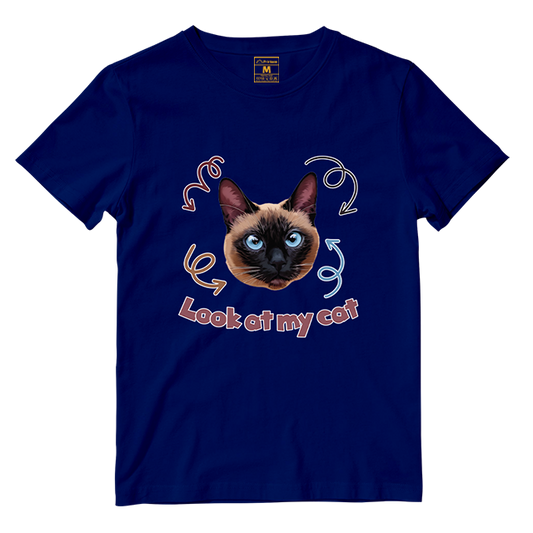Cotton Shirt: Look At My Cat (Custom)