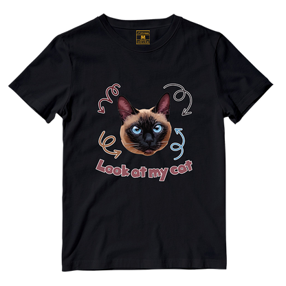 Cotton Shirt: Look At My Cat (Custom)