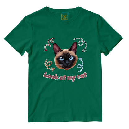 Cotton Shirt: Look At My Cat (Custom)