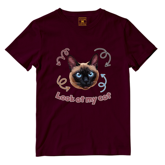 Cotton Shirt: Look At My Cat (Custom)