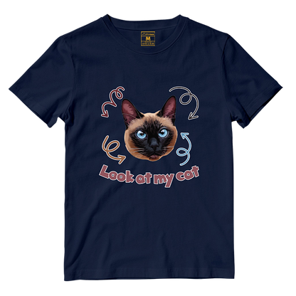 Cotton Shirt: Look At My Cat (Custom)