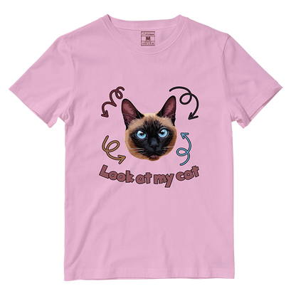 Cotton Shirt: Look At My Cat (Custom)