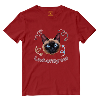 Cotton Shirt: Look At My Cat (Custom)