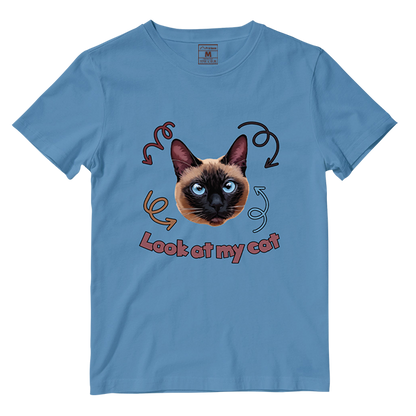 Cotton Shirt: Look At My Cat (Custom)
