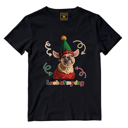 Cotton Shirt: Look At My Dog Whole Body  (Custom)