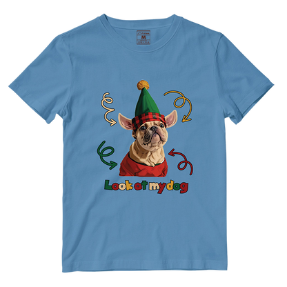 Cotton Shirt: Look At My Dog Whole Body  (Custom)